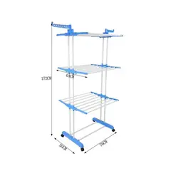 GENERICO - Tendedero de Ropa Plegable 4 Niveles Multifuncional