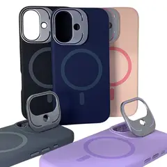 GENERICO - FUNDA DE SILICONA MAGSAFE Y PARANTE PARA IPHONE 16