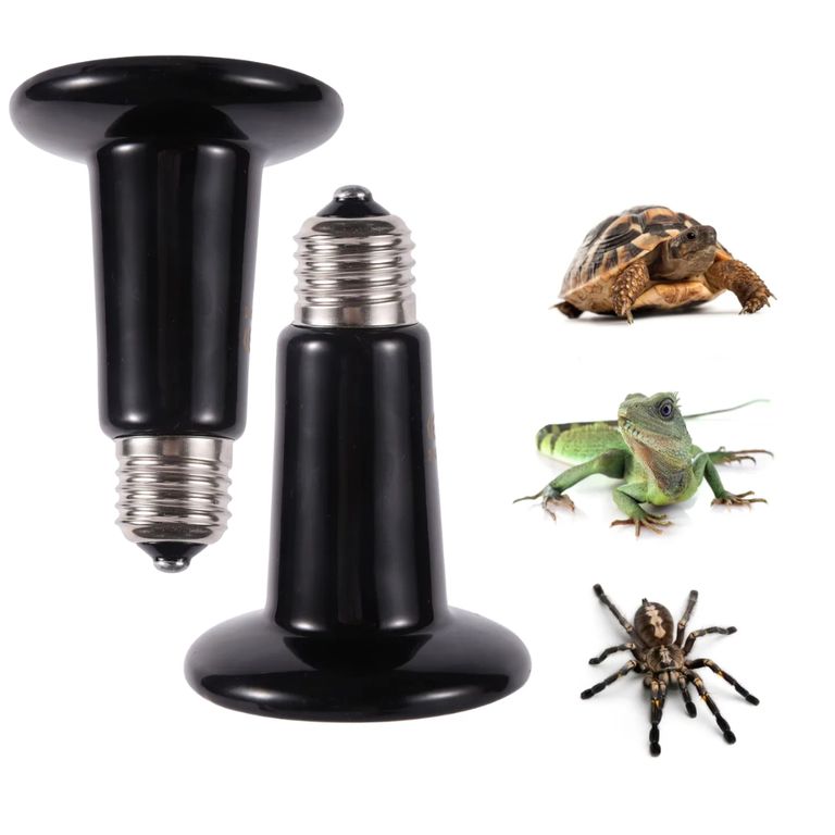 FOCO CERÁMICO DE CALOR 200W E27 REPTILES PARA INCUBADORA PACK X2