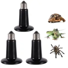GENERICO - FOCO CERÁMICO DE CALOR 100W E27 REPTILES PARA INCUBADORA PACK X3