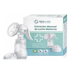 TECH CARE - Extractor De Leche Materna Manual Con Almohadilla Silicona
