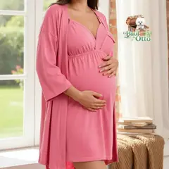 GENERICO - Pijama / Bata Maternidad de embarazo y lactancia
