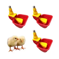 GENERICO - PACK X3 BEBEDERO TIPO NIPLE AUTOMÁTICO PARA AVES