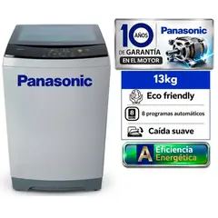 PANASONIC - LAVADORA 13 KG CARGA SUPERIOR NA-F130L6HRH