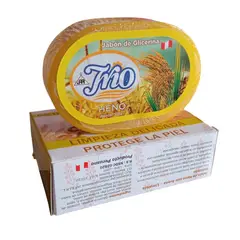 GENERICO - Set de 2 Jabones de glicerina en barra Heno con Avena 110gr