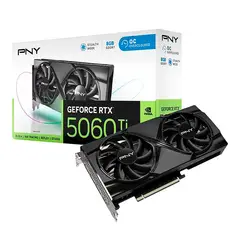 PNY - Tarjeta Gráfica VCG5060T8DFXPB1-O RTX 5060 Ti 8GB Dual OC