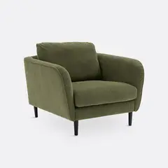 NACIONAL - Butaca Sillón Moderno Tapizado En Pana GRIMSBY