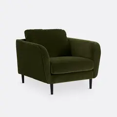 NACIONAL - Butaca Sillón Moderno Tapizado En Pana GRIMSBY