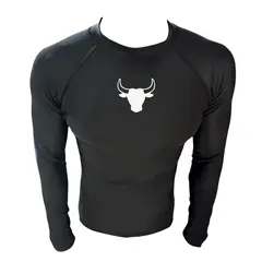 AQUA&MODA - LICRA CON PROTECCION UV AQUAMODA LAMLTROBRN TORO UNISEX NEGRO LOGO BLANCO REFLECTIVO