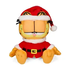 KIDROBOT - Peluche Santa Garfield Papá Noel Phunny - gato gordo anaranjado 20cm