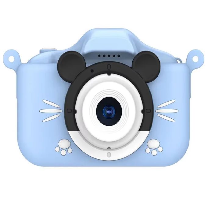 Cámara Digital Infantil foto y video X5S Mini- Celeste-Conejito