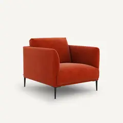 NACIONAL - Butaca Sillón Elegante Atemporal Patas De Metal FRATELLI