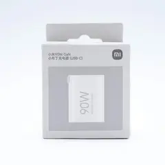 XIAOMI - Cargador 90W GaN Pegable USB-C Blanco con Cable