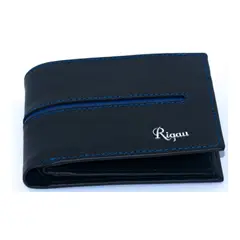 ADELLE RIGAU - BILLETERA EN CUERO VACUNO NEGRO SATINADO - HOMBRE