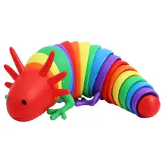 GENERICO - Juguete Antiestrés Sensorial Oruga Modelo 2 Finger Slug