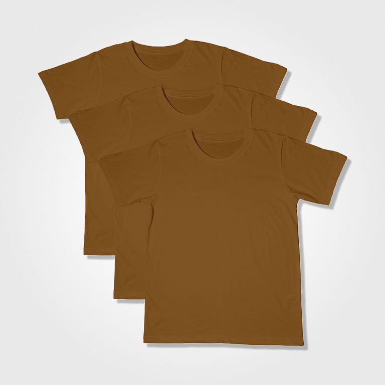 Polo Hombre Pack 3 Básicos - Color Camello