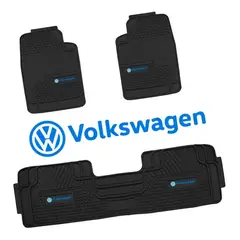 GENERICO - Piso De Jebe PVC Universal 3 Piezas Auto Camioneta Volkswagen