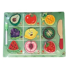 GENERICO - Rompecabezas Frutas para cortar
