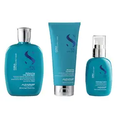Alfaparf Milano - ALFAPARF Semi Di Lino - Enhancing Curls Shampoo + Acondicionador + Defining Cream