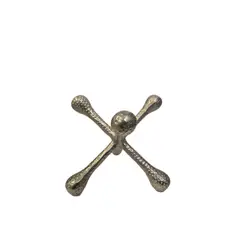 GENERICO - Adorno Decorativo Metálico Cruz Texturizada Estilo Moderno Elegante - Adorno Elegante para Sala Regalo Ideal