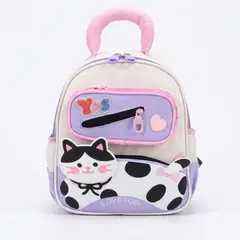 GENERICO - Mochila escolar kínder modelo Gato Niña