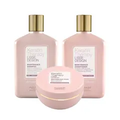 Alfaparf Milano - Alfaparf Keratin Therapy - Trio Lisse Design Shampoo Acondicionador Mask