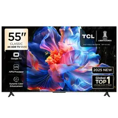TCL - TELEVISOR 55 4K UHD SMART TV CON GOOGLE TV 55V6C 2025