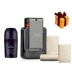 NATURA - Homem coragio 100ml + jabones + desodorante roll y regalo