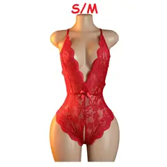 GENERICO - BODY LENCERIA DE ENCAJE SIEMPRE LISTA VINO