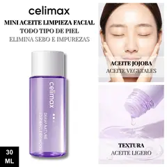 CELIMAX - Mini Aceite Limpieza Facial Todo Tipo Piel - Fresh Blackhead Jojoba Cleansing Oil 30ml