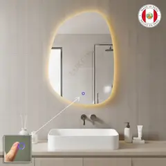 OEM - Espejo LED 50x70 cm BRUSS Luz calida