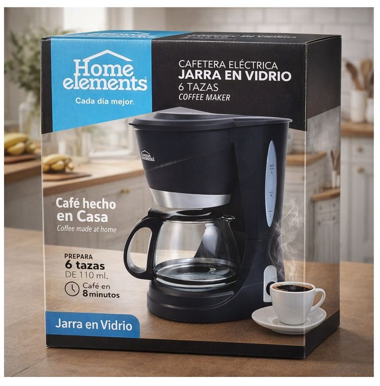 CAFETERA ELECTRICA 110ML - HOME ELEMENTS - Café hecho en casa