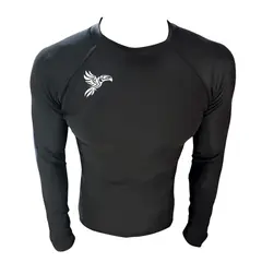 AQUA&MODA - LICRA CON PROTECCION UV AQUAMODA LAMLLROBRN LORO UNISEX NEGRO LOGO BLANCO REFLECTIVO