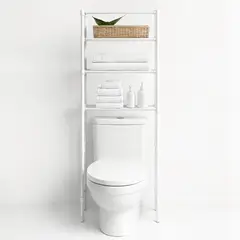 GENERICO - Rack Organizador Toallero Baño Okaeri Estante - Blanco