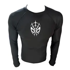 AQUA&MODA - LICRA CON PROTECCION UV AQUAMODA LAMLARÑ3BRN ARÑ3 UNISEX NEGRO LOGO BLANCO REFLECTIVO