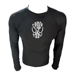 AQUA&MODA - LICRA CON PROTECCION UV AQUAMODA LAMLARÑ4BRN ARÑ4 UNISEX NEGRO LOGO BLANCO REFLECTIVO