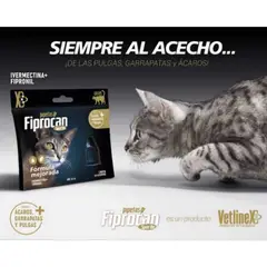 GENERICO - FIPROCAN Gatos Pipeta Antipulgas, Garrapatas y Ácaros