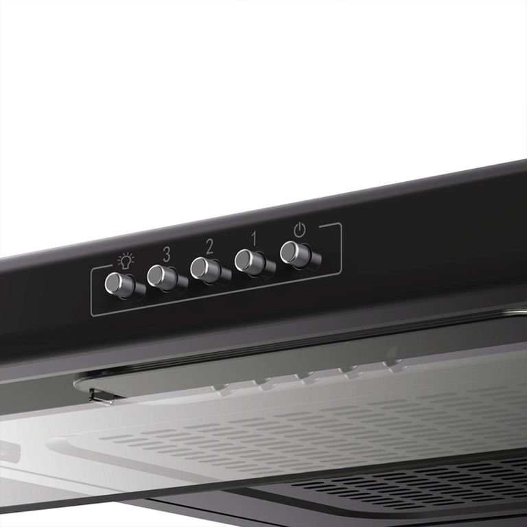 Campana Extractora CMU6020PB0 60 cm Negra – 210 m³/h, Filtro de Carbón y Luz