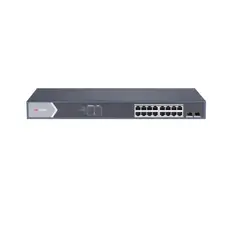 HIKVISION - Switch Administrable PoE Gigabit 16 Puertos + 2 SFP HK-DS-3E1518P-SI - 16x PoE 1000 Mbps