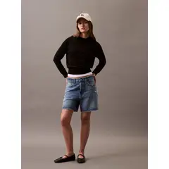 CALVIN KLEIN - Suéter manga larga de algodón suave