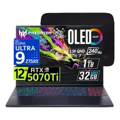 ACER - Laptop Predator Helios NEO 16 Ultra 9-275HX Nvidia 12gb RTX5070Ti 32gb Ram 1tb ssd 16" Oled