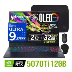 ACER - Laptop Predator Helios NEO 16 Ultra 9-275HX Nvidia 12gb RTX5070Ti 32gb Ram 2tb ssd 16" Oled