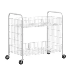 GENERICO - Carrito plegable extraíble para puesto Multifuncion 100cm Blanco