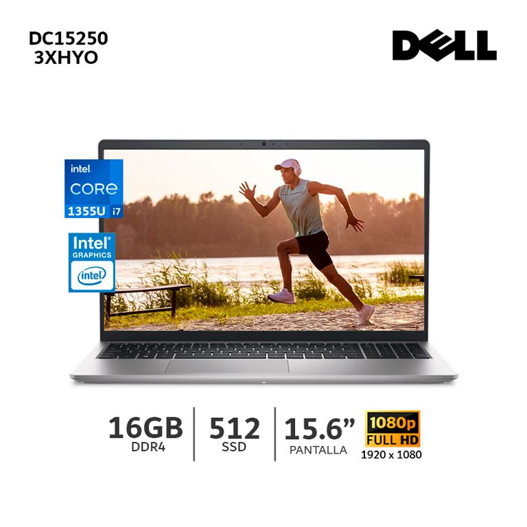 Laptop Dc 15250 Intel Core I7-1355U 3.7GHZ Ram 16Gb DDR4 Ssd 512Gb / Pantalla15.6 Fhd - 3XHY0