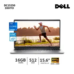 DELL - Laptop Dc 15250 Intel Core I7-1355U 3.7GHZ Ram 16Gb DDR4 Ssd 512Gb / Pantalla15.6 Fhd - 3XHY0