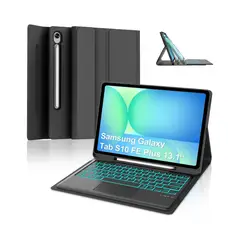 GENERICO - Teclado Inalámbrico Domeun Para Galaxy Tab S10 Fe+ Plus 13.1 Negro