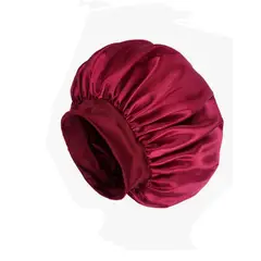 GENERICO - GORRO DE SATIN PREMIUM ANTIFRIZZ GUINDA- PROTECCIÓN Y CONFORT TOTAL