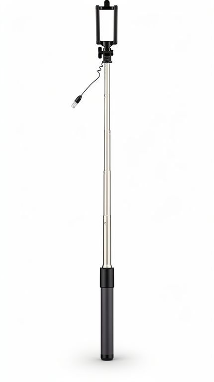 Palo Selfie De 80Cm Alámbrico Hochi Universal Color Negro