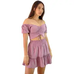 UNIFIT - Conjunto Top y Falda Mujer Smile