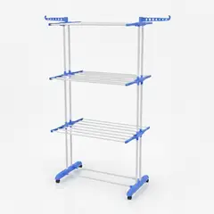 PENTHA - Tendedero Rack Secador de Ropa con Ruedas 3 Niveles